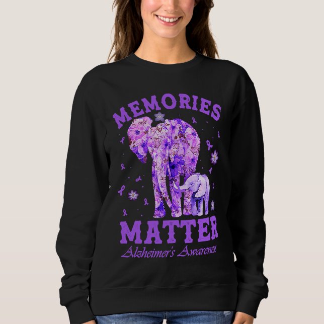 Moletom Alzheimeru2019s Awareness Memories Matter Purple E (Frente)