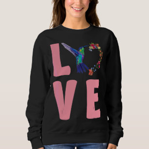 Moletom Ama Bird Floral Hummingbird Assistindo Hummingbir