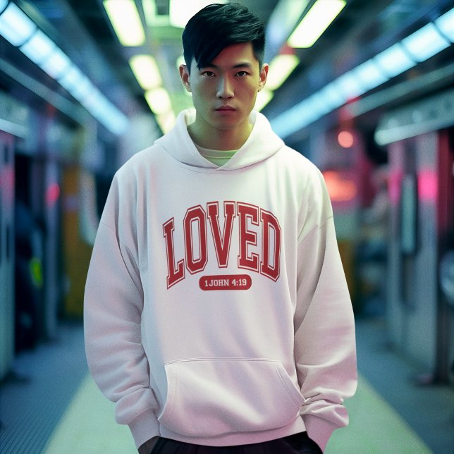 Moletom AMADO PELA Escritura de Namorados CRISTOS Branca d (Criador carregado)