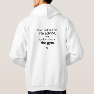Moletom Amante da academia desenho nas costas Branco