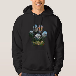 Moletom Amante da Natureza Paisagem Montanhosa Gráfico de