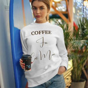 Moletom Amante de Animais Café Marrom Script Gata Mãe Pers