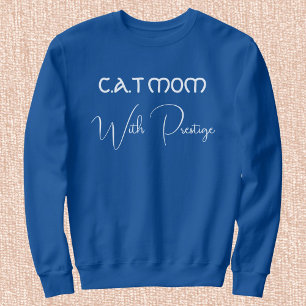 Moletom Amante de Animais de Estimação Branco Script Gata