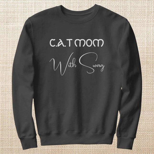 Moletom Amante de Animais de Estimação Script Branco Gata  (Criador carregado)