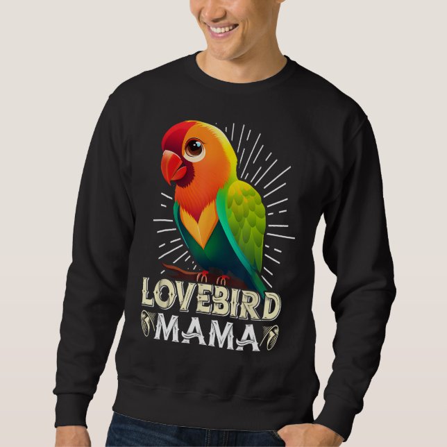 Moletom Amante de Ave Mãe Ama de Pássaros Papagaio Mulhere (Frente)