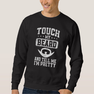 Moletom Amante de Barba Homem Barbudo Toque Minha Barba E