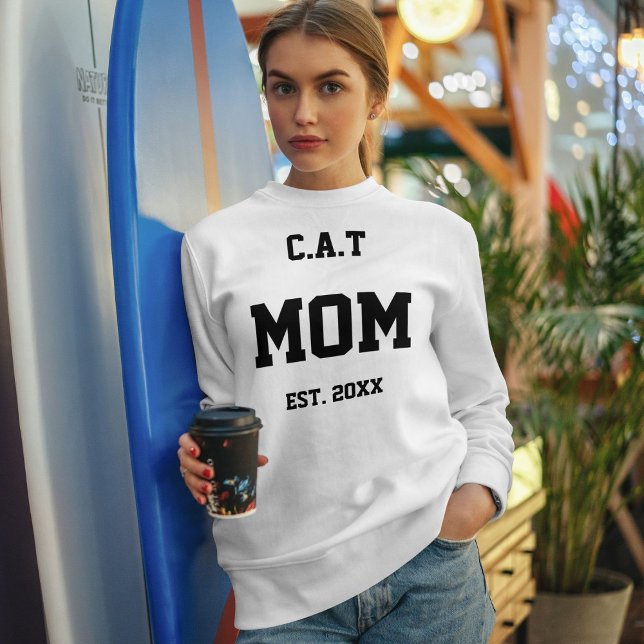 Moletom Amante de Gato de Estimação Moderno Minimalista Fo (Criador carregado)