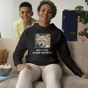 Moletom Amante de Gato Personalizado Preto Branco Citação