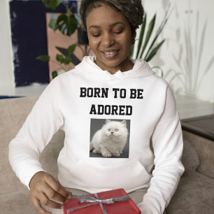 Moletom Amante de gatos Texto Personalizado e Foto de Anim