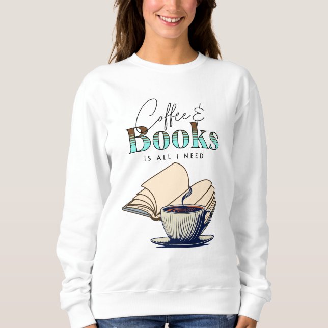 Moletom Amante de Livros Antigos e Café (Frente)