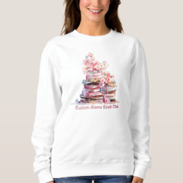 Moletom Amante de Livros Floral, Clube do Livro Personaliz