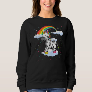 Moletom Amante de os animais Africano Rainbow Zebracorn Un