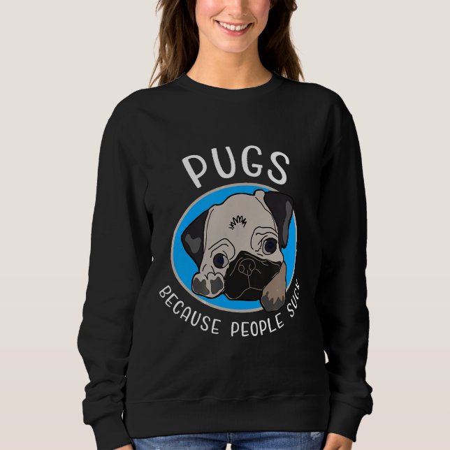 Moletom Amante de Pug (Frente)