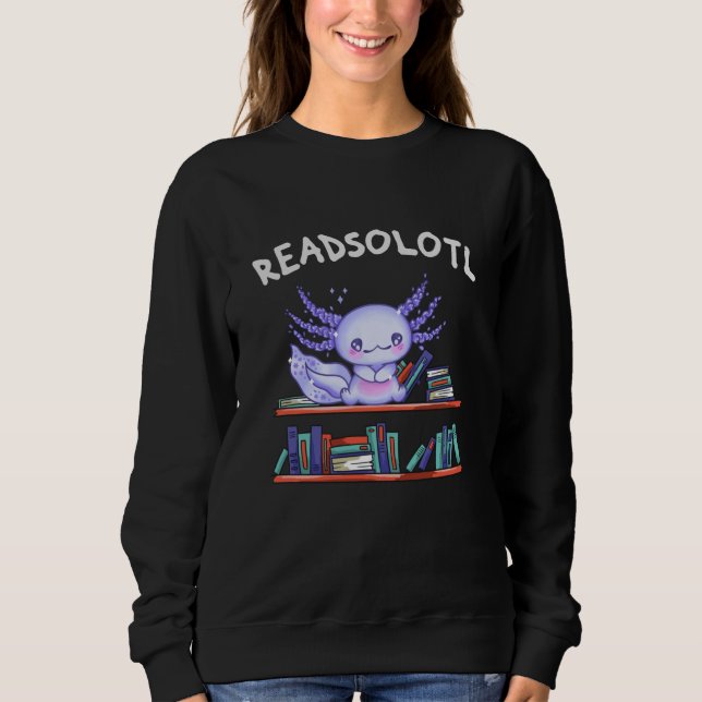Moletom Amante do Livro Readsolott Funny Axolotl (Frente)
