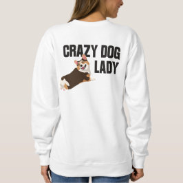 Moletom Amante Minimalista de Corgi Galês "Crazy Dog Lady"