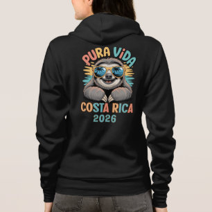 Moletom Amantes da Preguiça Pura Vida Costa Rica Relaxado