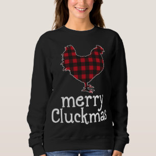 Moletom Amantes de Frango de Natal dos Cluckmas da Xadrez