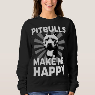 Moletom Amantes de Pitbulas me fazem feliz animal