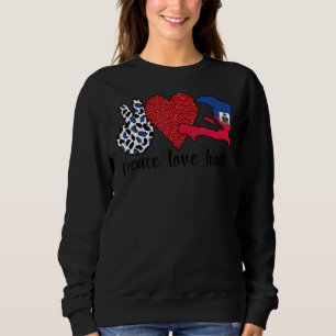 Moletom Amar Haiti Ortodia Bandeira Haitiana Raízes Haitia