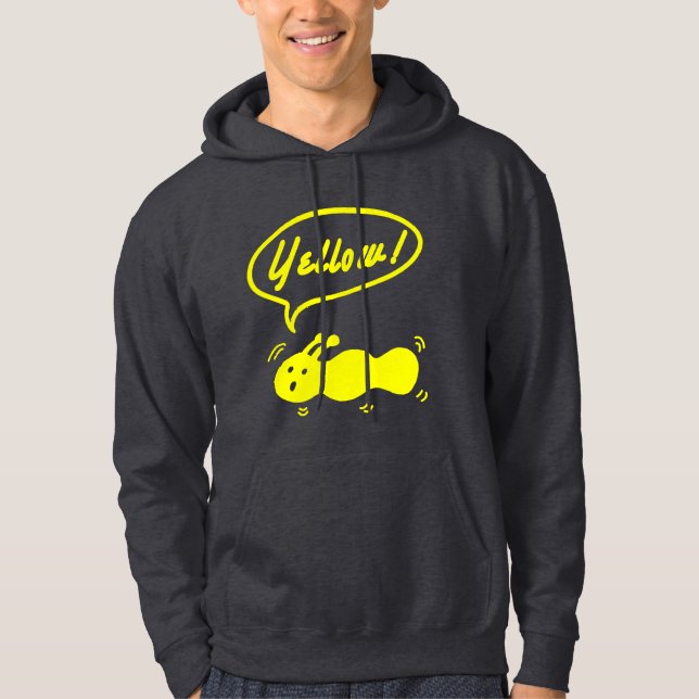Moletom Amarelo! Com Capuz (Frente)