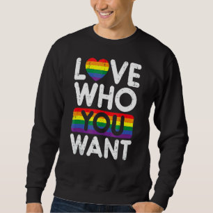 Moletom Ame Quem Você Quer O Rainbow Heart Orgulho gay Lgb