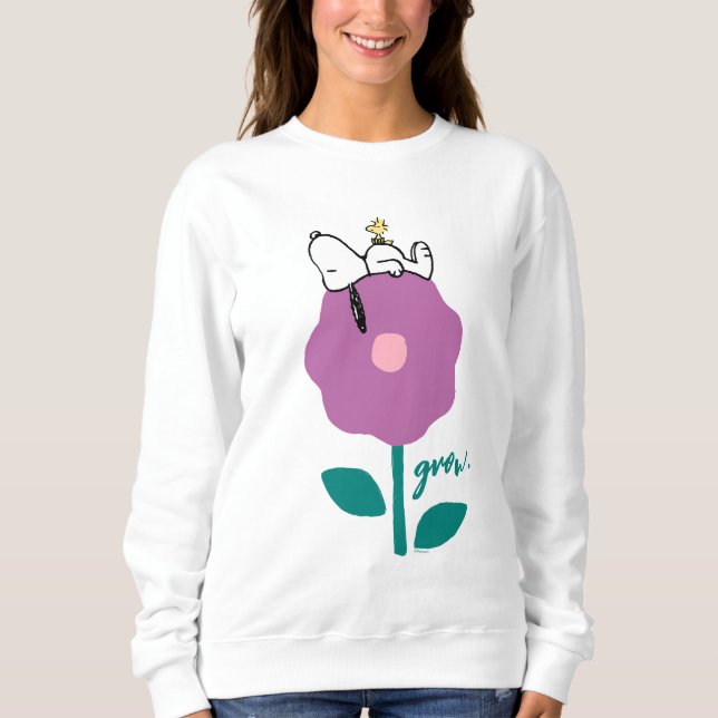 Moletom Amendoins | Apito De Esnoopia E Flor De Madeira (Frente)