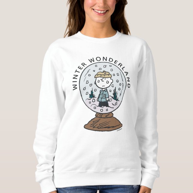 Moletom Amendoins | Charlie Brown Globo de Neve (Frente)