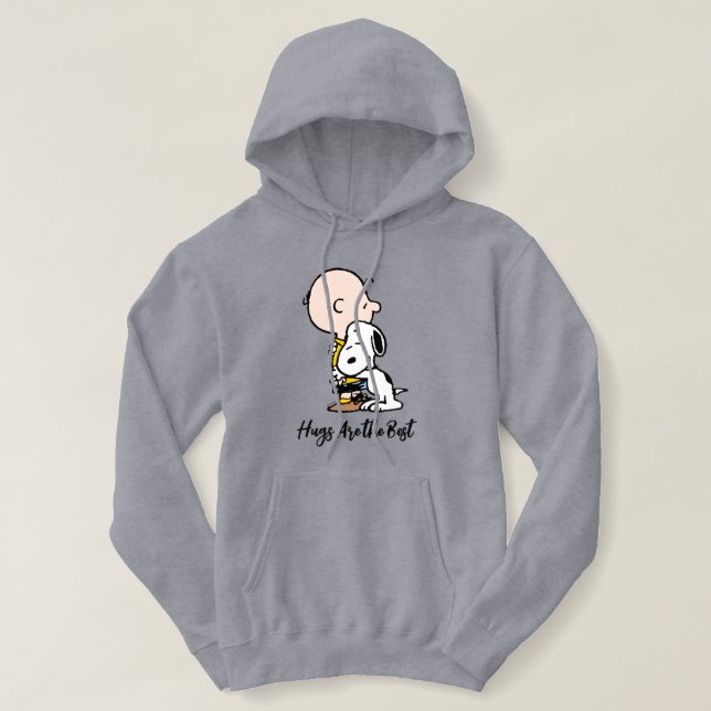 Moletom Amendoins | Charlie Brown & Snoopy Hug (Frente do Design)