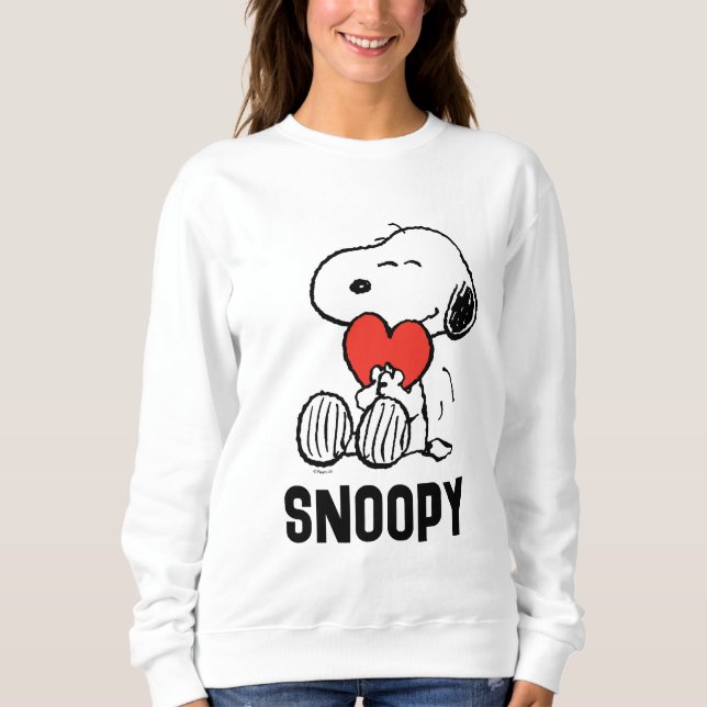 Moletom Amendoins | DIA DE OS NAMORADOS | Snoopy Heart Hug (Frente)
