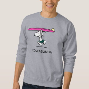 Moletom Amendoins   Esnoopia a correr para o Surf
