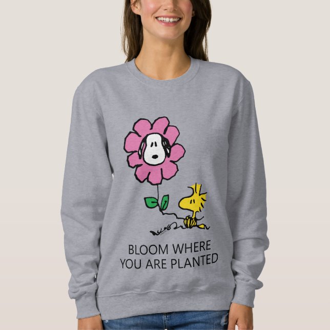 Moletom Amendoins | Esnoopia E Flor De Madeira (Frente)