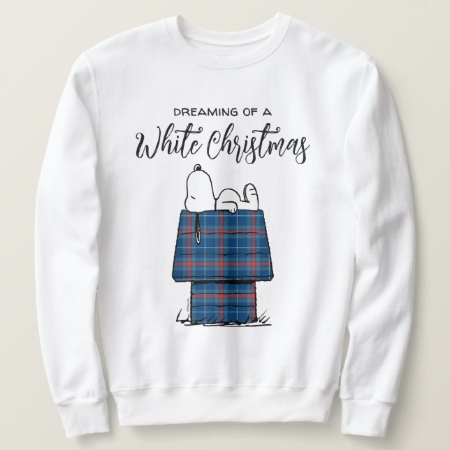 Moletom Amendoins | Feriado de Xadrez de Snoopy Flannel (Frente do Design)