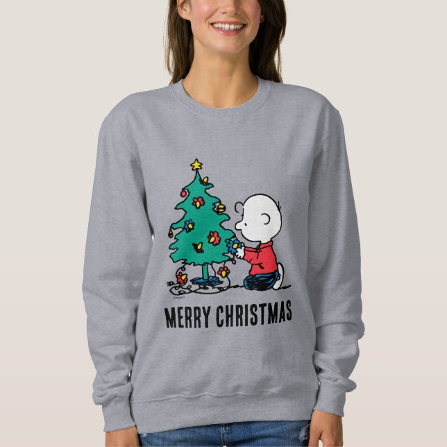 Moletom Amendoins | Luzes de Natal Charlie Brown (Frente)