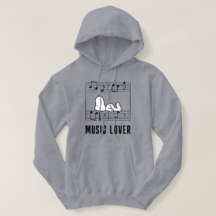Moletom Amendoins Notas Musicais de Esnoopia