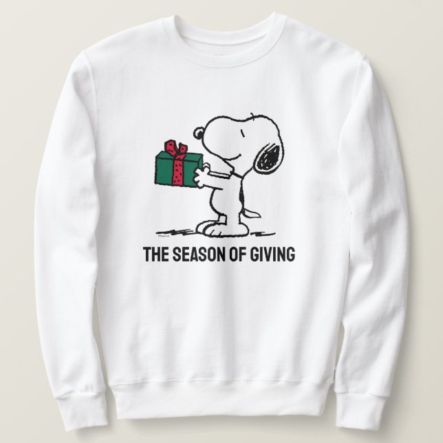 Moletom Amendoins | Presente de Natal Snoopy Giver (Frente do Design)