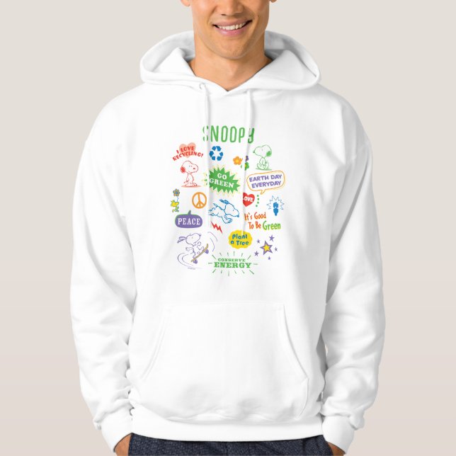 Moletom Amendoins | Snoopy All In For Reciclagem (Frente)
