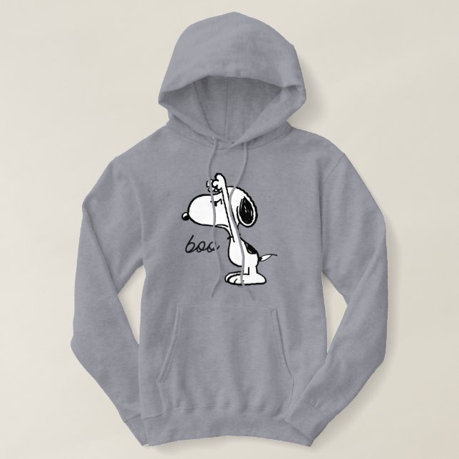 Moletom Amendoins | Snoopy Assustou-O (Frente do Design)