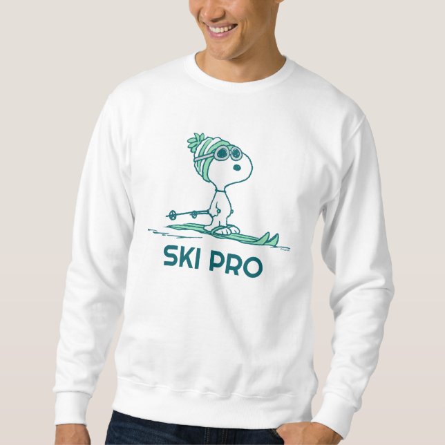 Moletom Amendoins | Snoopy on Skis (Frente)