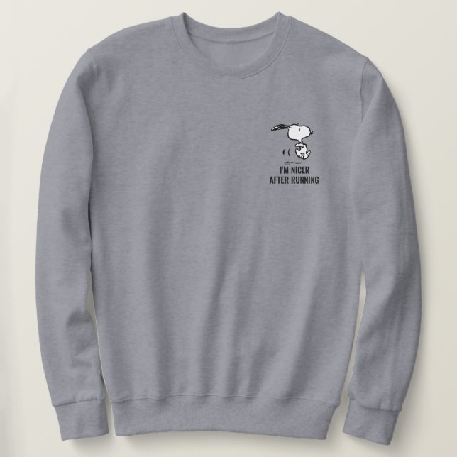 Moletom Amendoins | Snoopy Running (Frente do Design)
