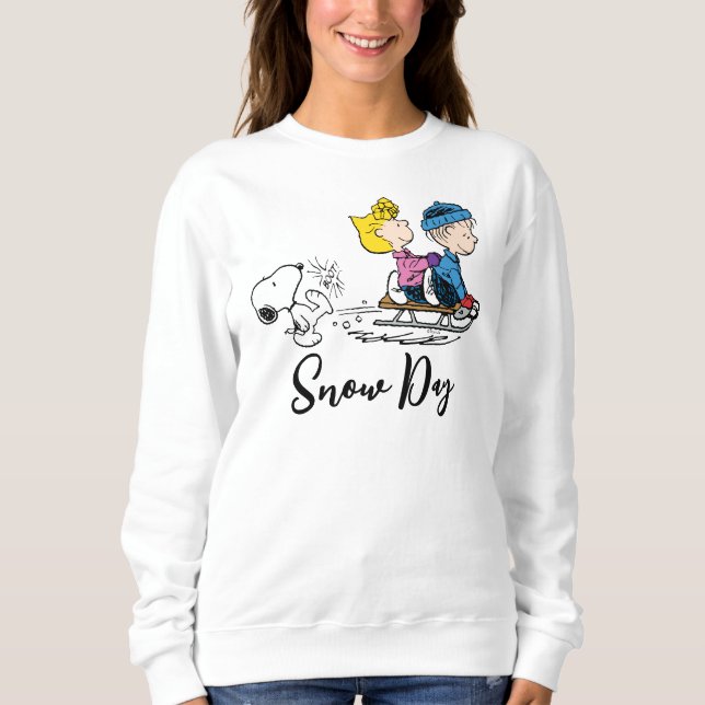 Moletom Amendoins | Snoopy, Sally & Linus Sled Riding (Frente)