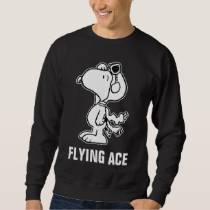 Moletom Amendoins   Snoopy the Flying Ace BW