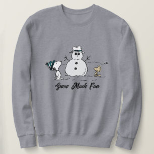Moletom Amendoins   Snoopy & Woodstock Construir Um Neve