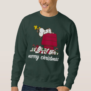 Moletom Amendoins Snoopy & Woodstock Feliz Ugly Sweater