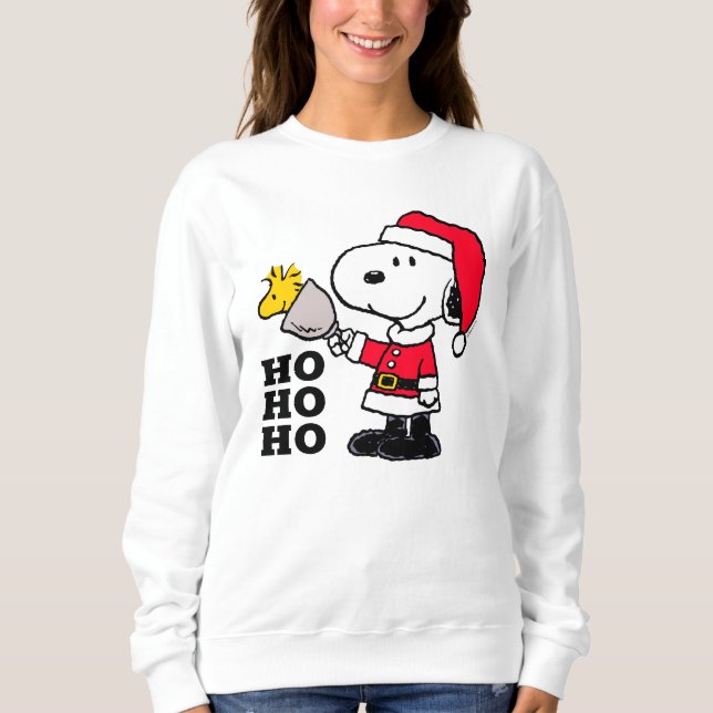 Moletom Amendoins | Snoopy & Woodstock Ho Ho Ho (Frente)