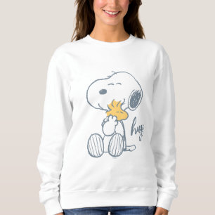 Moletom Amendoins Snoopy & Woodstock Hug