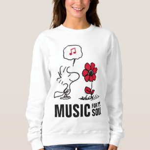 Moletom Amendoins Woodstock Cheirando as flores