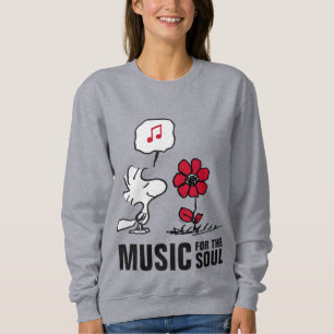 Moletom Amendoins Woodstock Cheirando as flores