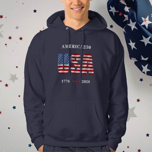 Moletom AMÉRICA250 1776-2026 Celebração (AMERICA250 1776-2026 Celebration Hoodie - Mens)
