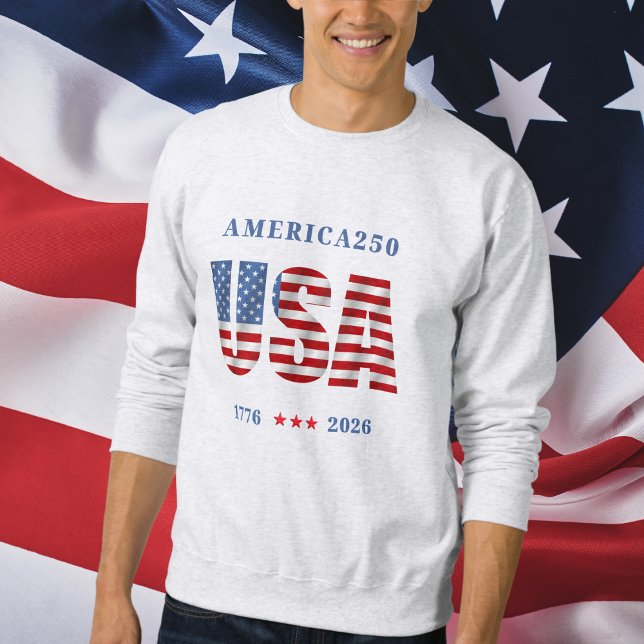 Moletom AMÉRICA250 1776-2026 Celebração Masculino (AMERICA250 1776-2026 Celebration Men's Sweatshirt)