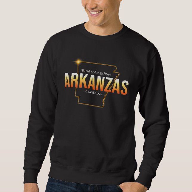 Moletom America Eclipse 2024 Shirt Arkanzas Total Solar Ec (Frente)